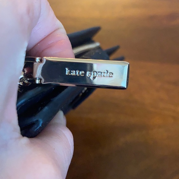 NIB- Kate Spade Lola glittery black medium bi-fold wallet - Picture 9 of 10